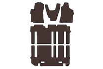 Hyundai H300, H1, Starex 2008-2020 Gummimatten Carsuit (vollständiger Innenraum, braun) Foto 1