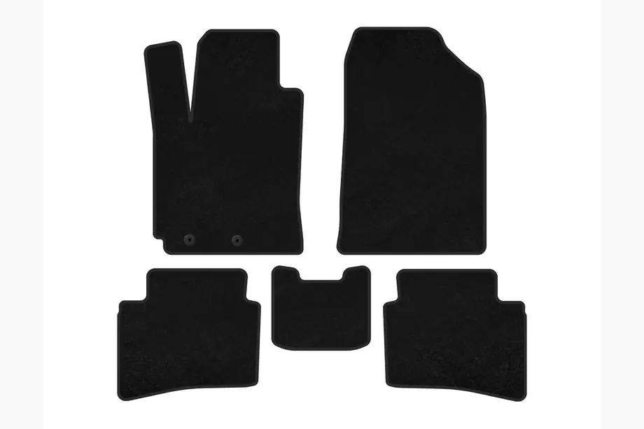 Kia Rio 2017- Textil-Fußmatten Classic (X-Line, Schwarz) Image