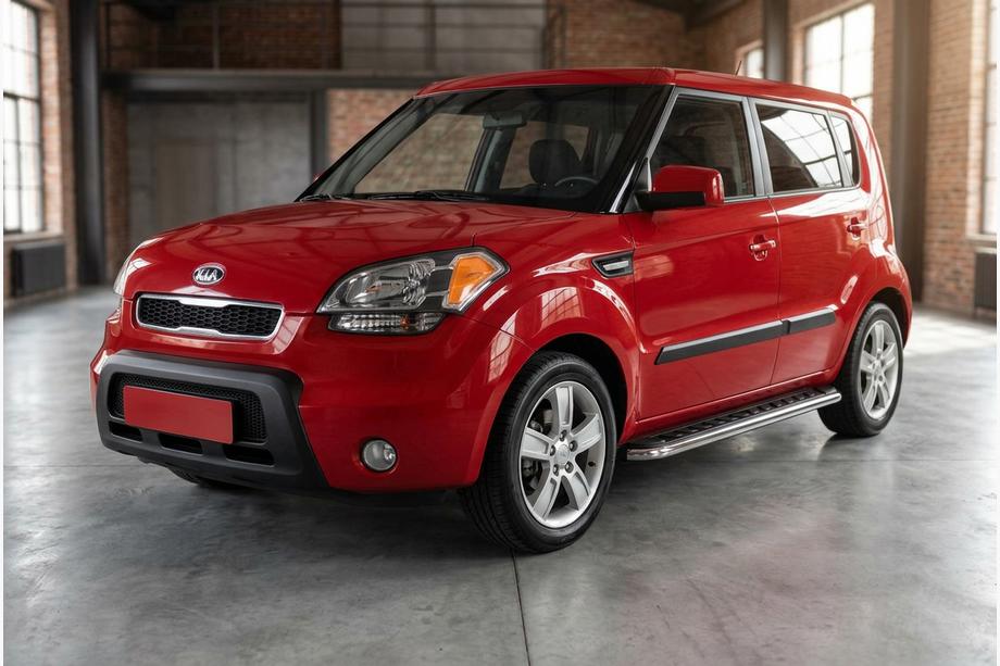 Kia Soul I 2008-2013 Trittbretter Maydos V1 (2 Stk., Aluminium & Edelstahl) Image