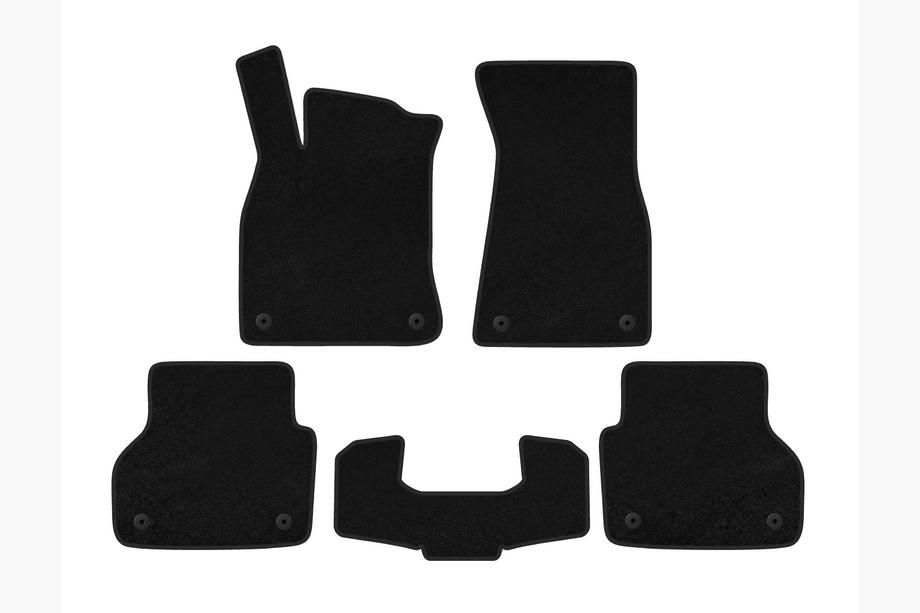 Audi A6 C8 2018–2025 Textil Fußmatten Premium V1 (Schwarz) Image