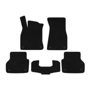 Textil Fußmatten Deluxe V1 (Schwarz)