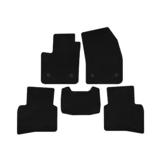 Textil Fußmatten Deluxe (Schwarz)