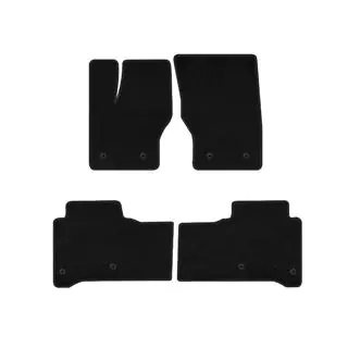 Textil Fußmatten Deluxe (Schwarz)