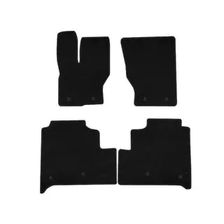 Textil Fußmatten Deluxe (Long, Schwarz)