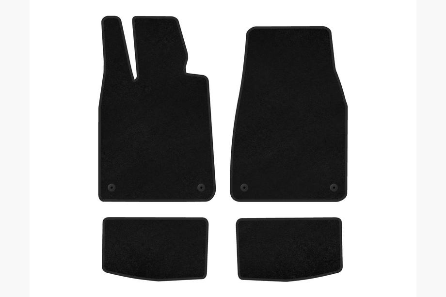Porsche Taycan 2019- Textil Fußmatten Deluxe (2021-, Schwarz) Image