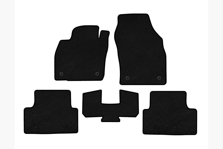 Volkswagen T-Cross 2019- Textil Fußmatten Deluxe (Schwarz) Image