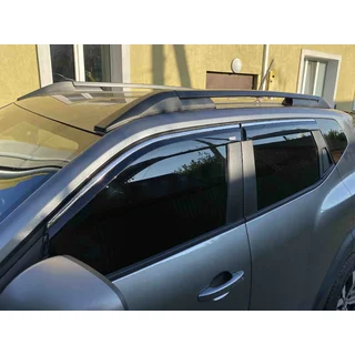 Windabweiser mit Chromleiste Niken Luxury (4 Stk)