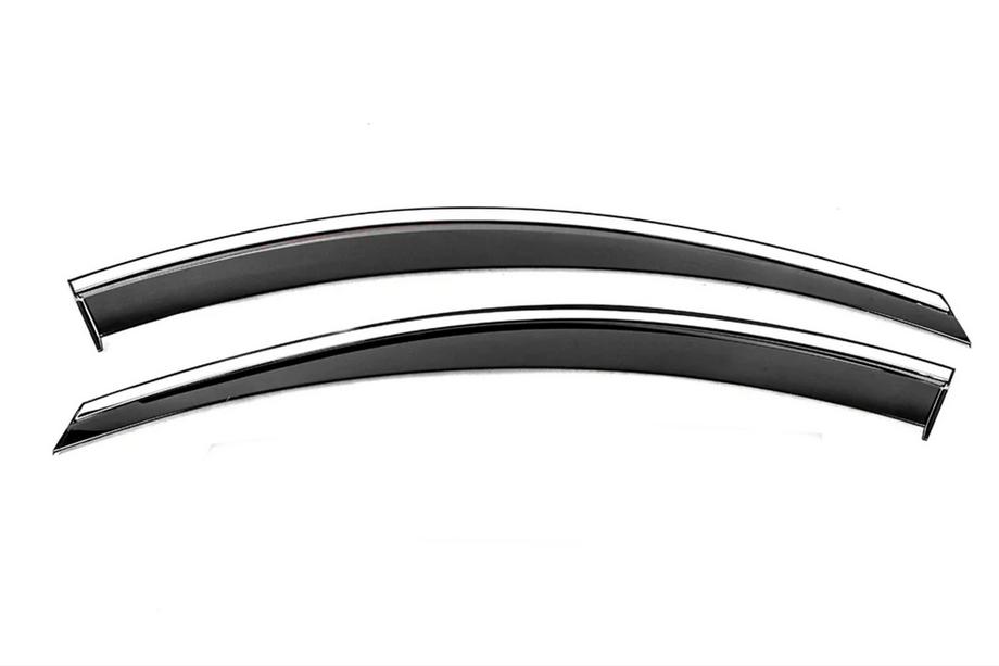 Chevrolet Captiva 2006-2019 Vordere Windabweiser mit Chromleiste Niken Luxury (2 Stk.) Image