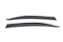 Skoda Octavia III A7 2013-2019 Windabweiser mit Chromleiste LiftBack hinten (2 Stk, Niken) Foto 1