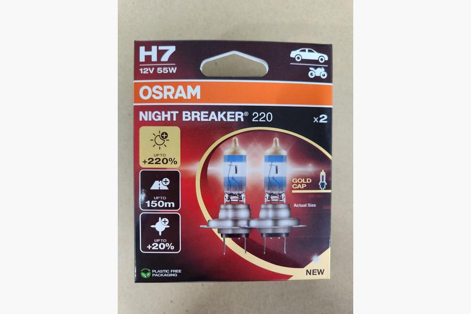 Osram H7 60/55W Night Breaker Laser +220% Hauptscheinwerferlampe Foto 1