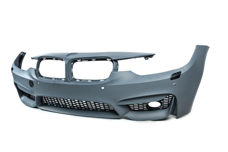 BMW 3 Series F30/F31 2012-2019 Frontstoßstange im F80 M3 Stil (mit Nebelscheinwerfer-Aussparungen) Foto 2