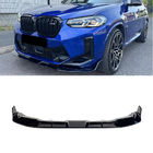 BMW X4 G02 2018- Frontlippe (für F98 2022-2024, Schwarz Glanz) Foto 8
