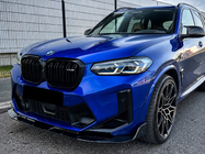 BMW X4 G02 2018- Frontlippe (für F98 2022-2024, Schwarz Glanz) Foto 1