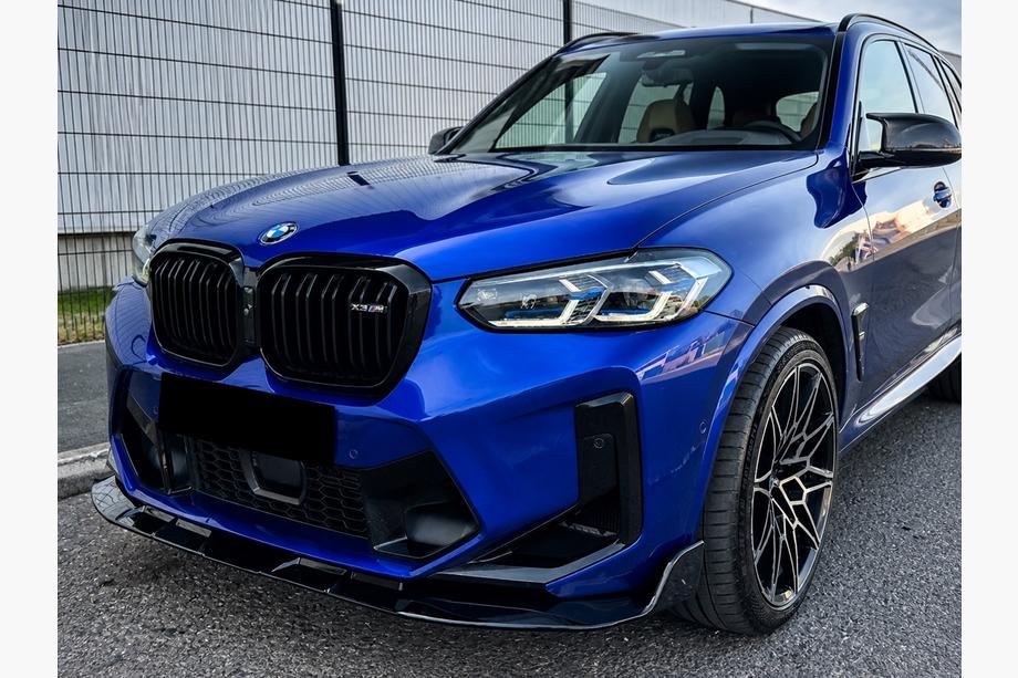 BMW X4 G02 2018- Frontlippe (für F98 2022-2024, Schwarz Glanz) Image