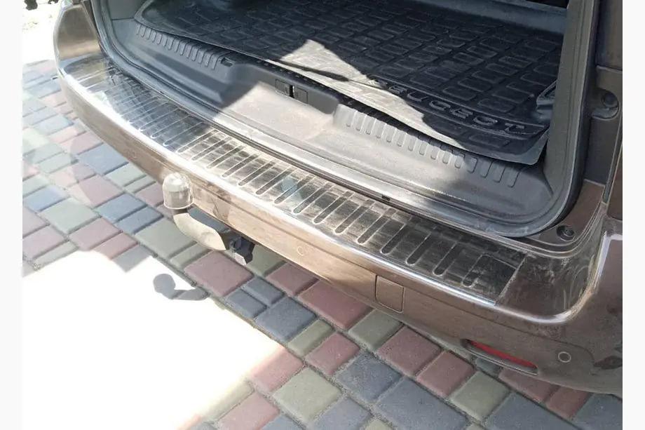 Fiat Scudo 2022- Heckstoßstangenschutz mit Kante Carmos (Edelstahl) Kurzer/Mittlerer Radstand Image