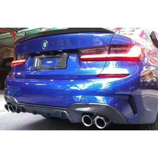 Heckdiffusor (für M-Sport 2018-2022, für rechteckige Endrohre, ABS) Foto 1