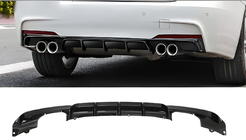 BMW 3 Series F30/F31 2012-2019 Heckdiffusor für doppelseitige Doppelabgasanlage (für M-Sport, ABS) Foto 1