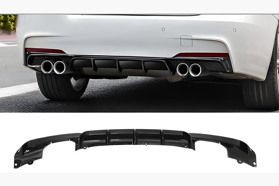 BMW 3 Series F30/F31 2012-2019 Heckdiffusor für doppelseitige Doppelabgasanlage (für M-Sport, ABS) Image