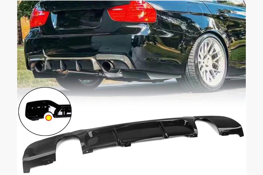 BMW 3 Series E90/E91 2005-2011 Heckdiffusor für doppelseitigen Einzelendrohr-Auspuff (für M-Sport, ABS) Image