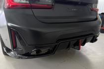 BMW 3 Series G20/G21 2018- Heckdiffusor B-Style LED für M-Sport 2023+, ABS Foto 6