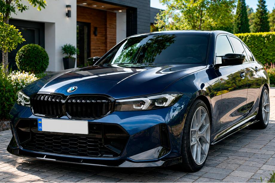 BMW 3 Series G20/G21 2018- Frontlippe FD-Style für M-Sport 2023+, ABS Foto 1