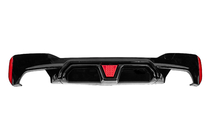 BMW 5er G30/G31 2017–2023 Heckstoßstangen-Diffusor CS-Style LED (für M-Sport/M5 F90, ABS) Foto 1