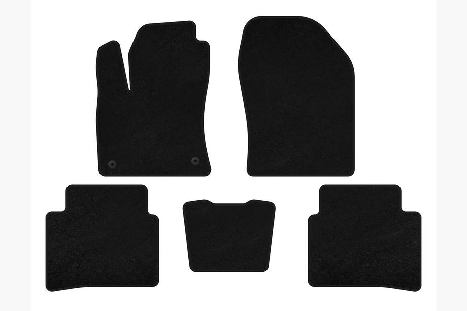Toyota Prius 2015-2022 Textil Fußmatten Deluxe (LB, Schwarz) Image
