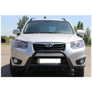 Frontschutzbügel WT003 Schwarz (Edelstahl) Hyundai Santa Fe 2 2006-2012 Foto 1