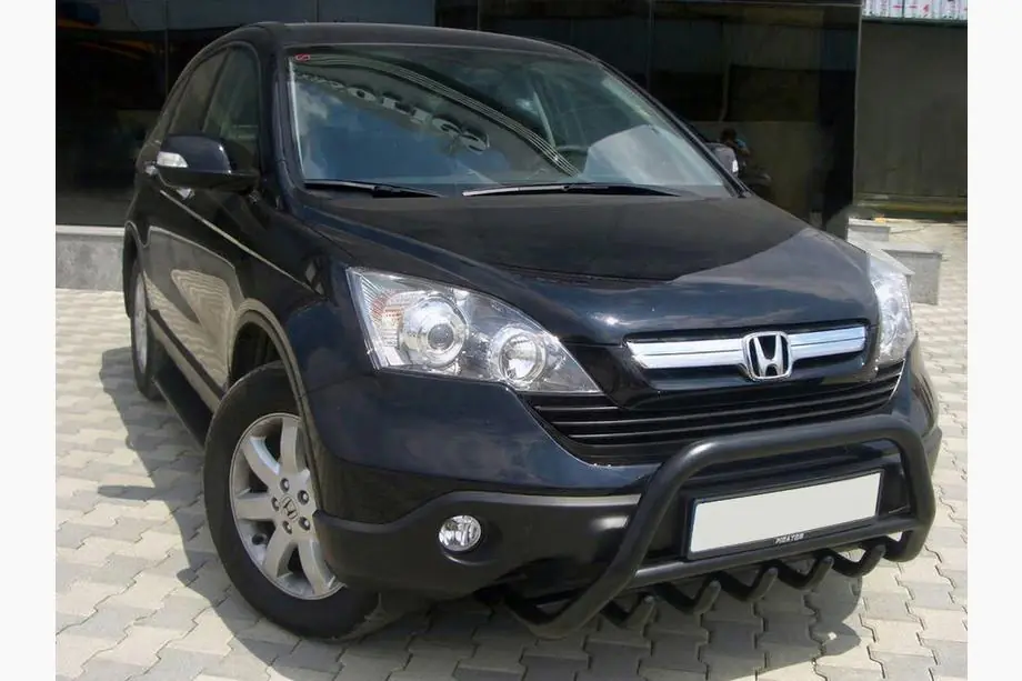 Honda CRV 2007-2011 Frontschutzbügel WT003 Schwarz (Edelstahl) Image