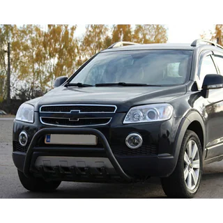 Frontbügel WT003 Schwarz (Edelstahl) Chevrolet Captiva 2006-2019 Foto 3