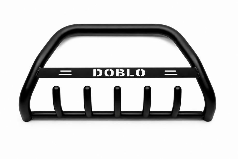 Fiat Doblo II 2010-2022 Frontbügel WT004 Schwarz (Edelstahl) Image