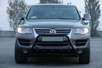 Volkswagen Touareg 2002–2010 Frontbügel WT003 Black Special (Edelstahl) Foto 5