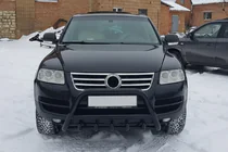 Volkswagen Touareg 2002–2010 Frontbügel WT003 Black Special (Edelstahl) Foto 1
