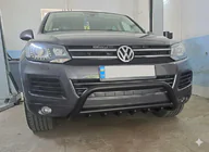 Volkswagen Touareg 2010-2018 Frontbügel WT003 Schwarz Edelstahl Foto 4