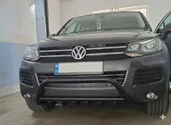 Volkswagen Touareg 2010-2018 Frontbügel WT003 Schwarz Edelstahl Foto 1