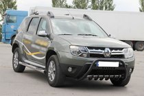 Renault Duster 2008–2017 Frontbügel mit Aufschrift WT004 Schwarz (Edelstahl) Foto 2