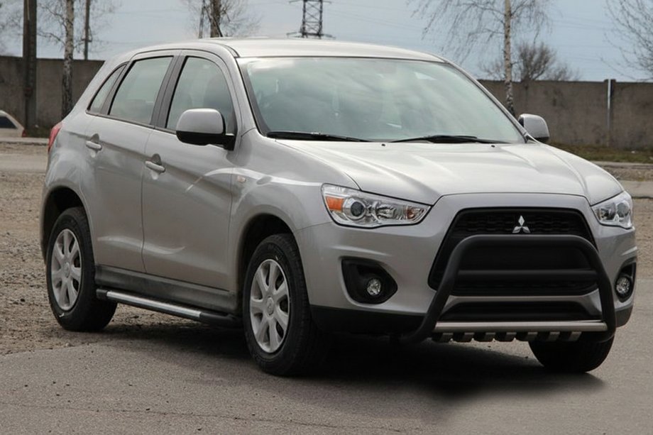 Mitsubishi ASX 2010-2023 Frontschutzbügel WT003 Schwarz (Edelstahl) Image