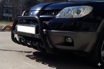 Mitsubishi Outlander 2001-2006 Frontbügel WT004 Schwarz (Edelstahl) Foto 5