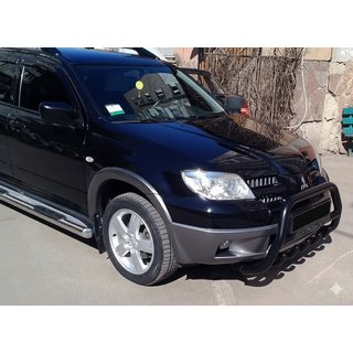Frontbügel WT004 Schwarz (Edelstahl) Mitsubishi Outlander 2001-2006 Foto 4