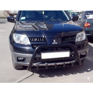 Frontbügel WT004 Schwarz (Edelstahl) Mitsubishi Outlander 2001-2006 Foto 1