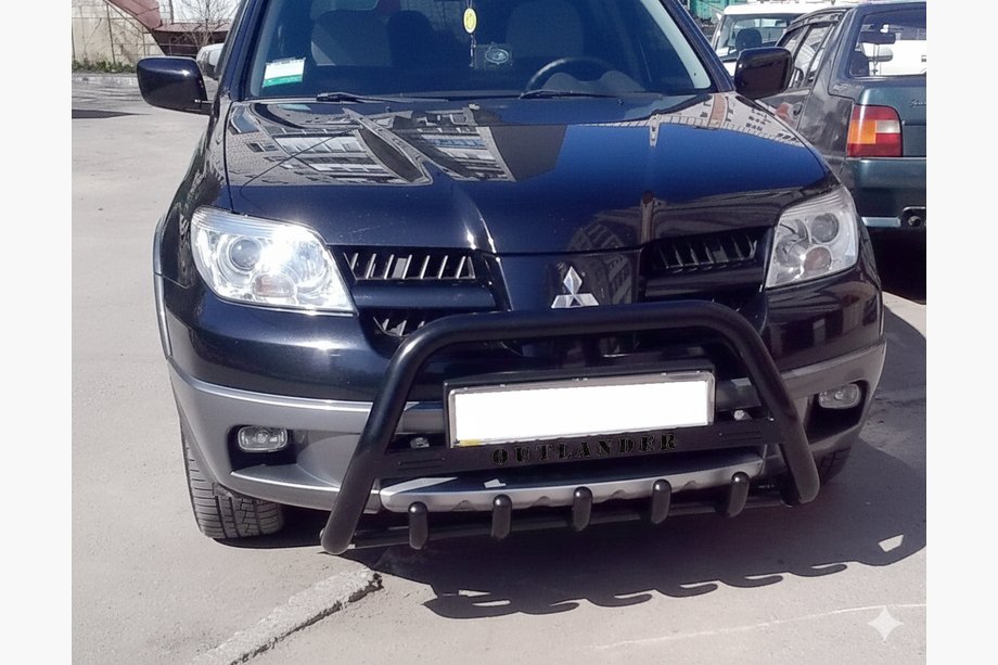 Mitsubishi Outlander 2001-2006 Frontbügel WT004 Schwarz (Edelstahl) Image