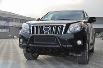Toyota Land Cruiser Prado 150 2009-2023 Frontbügel WT003 Schwarz Edelstahl Foto 5