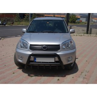Frontbügel WT003 Schwarz Edelstahl Toyota Rav 4 2001-2005 Foto 1