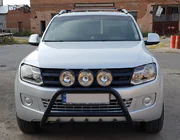 Volkswagen Amarok 2010-2022 Frontbügel WT003 Schwarz Edelstahl Foto 6