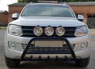 Volkswagen Amarok 2010-2022 Frontbügel WT003 Schwarz Edelstahl Foto 5