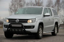 Volkswagen Amarok 2010-2022 Frontbügel WT003 Schwarz Edelstahl Foto 9