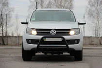 Volkswagen Amarok 2010-2022 Frontbügel WT003 Schwarz Edelstahl Foto 1