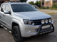 Volkswagen Amarok 2010-2022 Frontbügel WT003 Schwarz Edelstahl Foto 4
