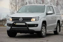 Volkswagen Amarok 2010-2022 Frontbügel WT003 Schwarz Edelstahl Foto 3