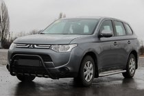 Mitsubishi Outlander 2012-2021 Frontbügel WT004 Schwarz (Edelstahl) Foto 1